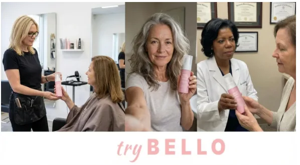 Women discussing Hair Helper Spray